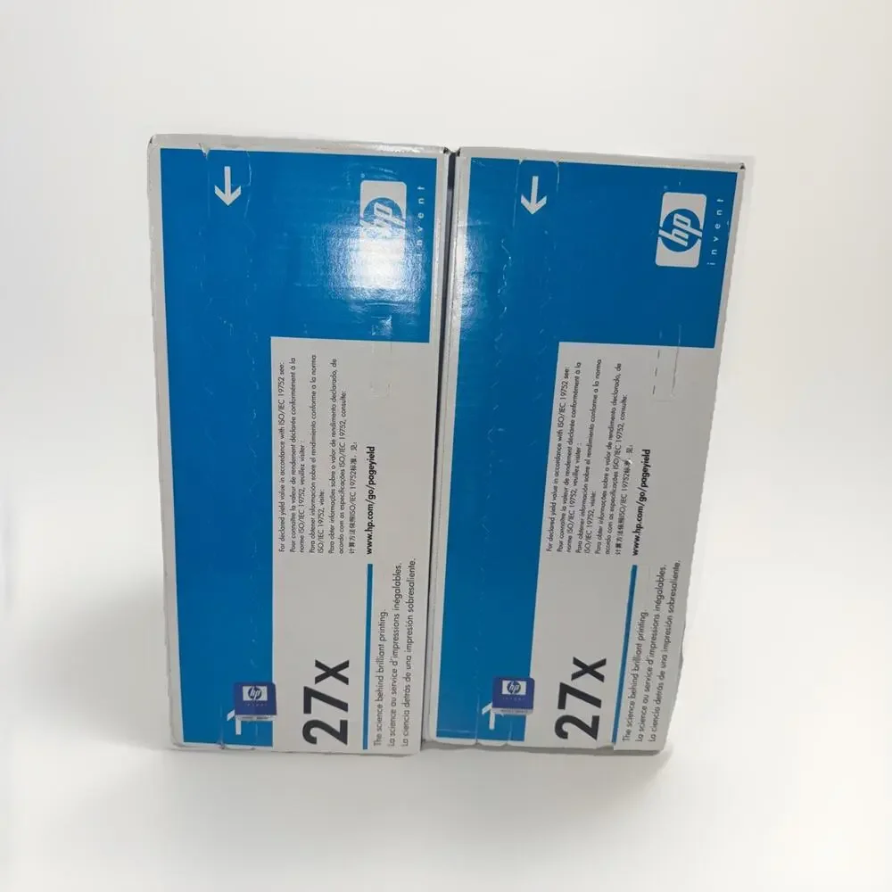 2x GENUINE HP C4127X 27X BLACK HIGH YIELD TONER 4000,4050 NEW SEALED RARE